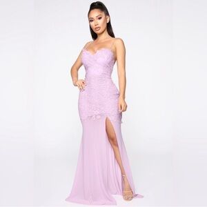 Fashion Nova Lavender Maxi Dress